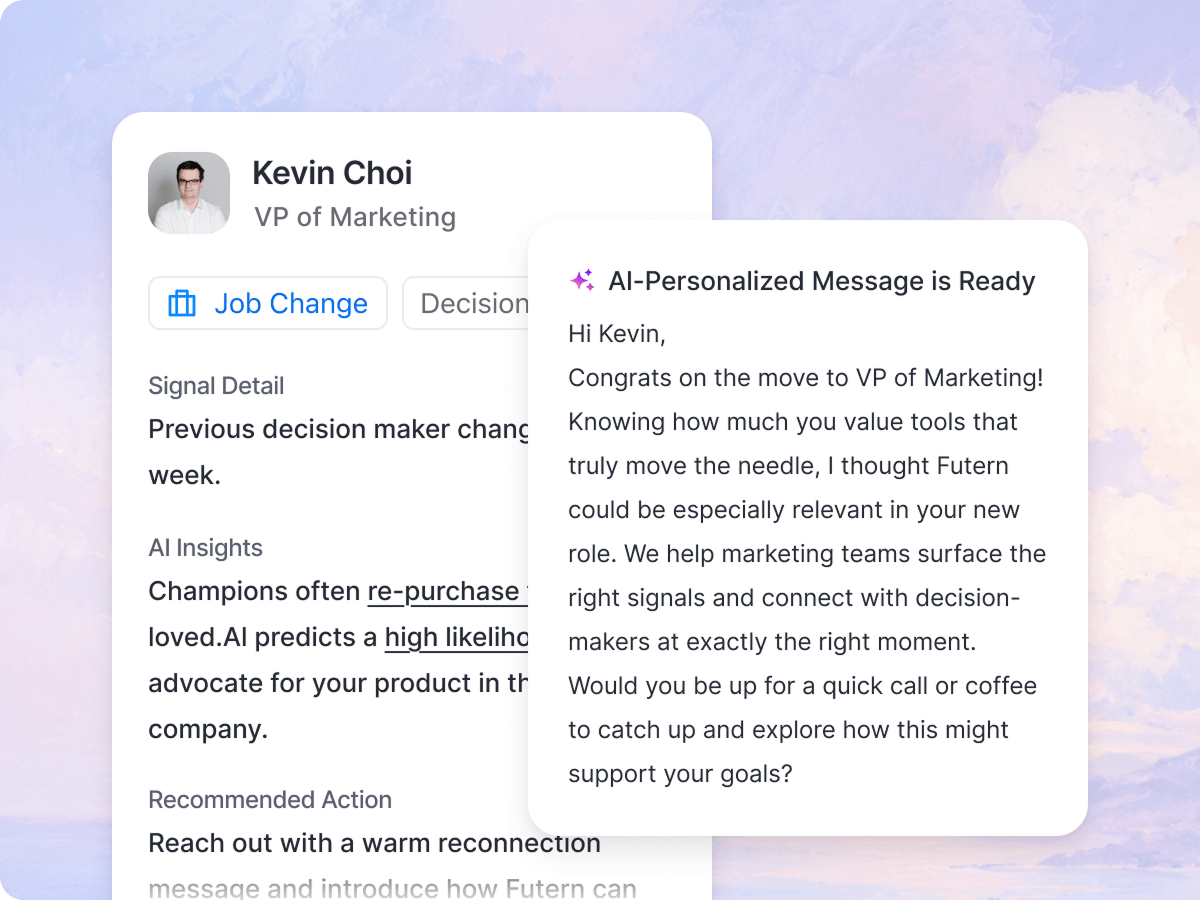 Personalized outreach message